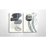 WALLXPERT dekorativna slika od kaljenog stakla (2 komada) 1998 30 x 45 | ePonuda.com