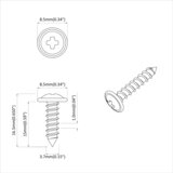  Vijak 12 pcs Srebrno M4 x 16 mm Čelik | Eponuda.ba