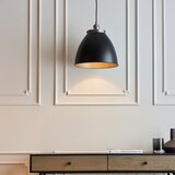  Endon 98749 - Visilica na sajli FRANKLIN 1xE27/10W/230V crna/mesing | Eponuda.com