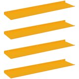  Lebdeća polica Zidne 4 pcs Žuta 80 x 18 x 2,5 cm Čelik | Eponuda.ba