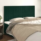  Uzglavlje tamnozeleno 180x5x118/128 cm baršunasto | shoptok.hr