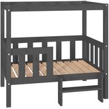 Krevet za pse sivi 95,5x73,5x90 cm od masivne borovine | Eponuda.com