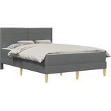  Krevetna konstrukcija Tamno siva 140 x 190 cm Poliester | shoptok.hr
