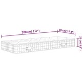  Madrac s džepičastim oprugama srednje čvrst 90 x 200 cm | shoptok.hr