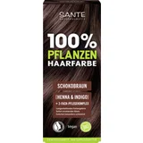 Sante Rastlinska barva za lase - čokoladno rjava - 100 g