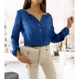 Gemre Loose-fitting blue blouse Clairs | shoptok.hr