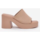 Boto Women's Sandals On Heels And Platform Khaki Omeisa | Shoptok.si