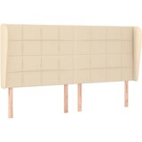  Uzglavlje s ušima krem 203x23x118/128 cm od tkanine | Eponuda.ba