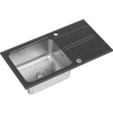 Quadron sudoper RALPH 111 crna s uzorkom/čelik | shoptok.hr