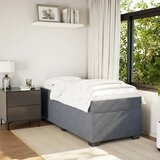  Box spring krevet s madracem tamnosivi 90x190 cm baršunasti | shoptok.hr