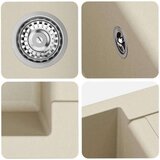  Umivalnica Bež 620 x 500 mm 80% Kvarc in 20% Smola, (5000160168) | Shoptok.si