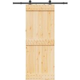 vidaXL Klizna vrata s priborom za montažu 80 x 210 cm masivna borovina | shoptok.hr
