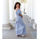 UR/CEO Sky blue floral maxi dress Marcello | shoptok.hr