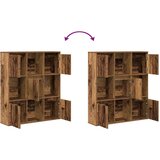 vidaXL Regal za knjige boja starog drva 89x24x101,5 cm drveni | shoptok.hr