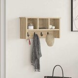 Vješalica za kapute na zidu Zidne Sonoma hrast 50 x 16 x 26 cm | Eponuda.com