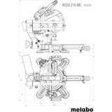 Metabo KGSV 216 MC Elektricna kapna žaga Ø 216 list za žaganje | Shoptok.si