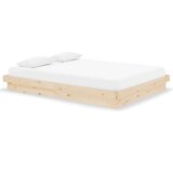 Posteljni okvir iz trdnega lesa 135x190 cm, (20644377) | Shoptok.si