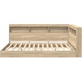 Krevet s policama sonoma hrast 160 x 200 cm Konstruirano drvo | shoptok.hr