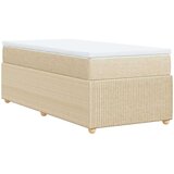  Krevet s oprugama i madracem krem 90 x 200 cm od tkanine | shoptok.hr