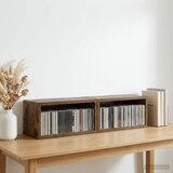  Stalak za CD-ove 2 kom. Dimljeni hrast 40 x 17 x 17 cm | shoptok.hr
