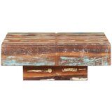  Stolić za kavu 80 x 80 x 28 cm od masivnog obnovljenog drva | shoptok.hr