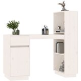  Radni stol bijeli 110 x 53 x 117 cm od masivne borovine | Shoptok.si