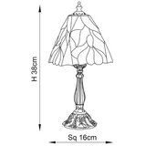  Endon 63963 - Stona lampa Tiffany BOTANICA 1xE14/40W/230V prečnik 16 cm | Eponuda.com