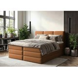 MID.YOU POSTELJA BOXSPRING 160 cm x 200 cm , les, tekstil, leseni material opečnato rjava | Shoptok.si