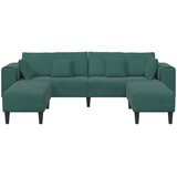 SOFA 3 pcs Tamnozelena 250 x 188 x 76 cm Baršun | shoptok.hr
