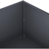  Vrtna saksija Antracit 60 x 60 x 20 cm Čelična vrata | shoptok.hr