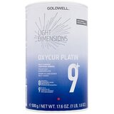 Goldwell light dimensions oxycur platin 9+ barva za lase za poškodovane lase 500 g Cene