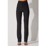  Women's Black High Waist Striped Trousers | Eponuda.ba