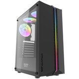 Darkflash RAČUNALNIŠKO OHIŠJE ZA PC ATX S 3 RGB LED VENTILATORJI ČRNO, (5000293043) Cene