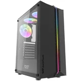 RAČUNALNIŠKO OHIŠJE ZA PC ATX S 3 RGB LED VENTILATORJI ČRNO, (5000293043)