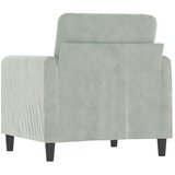  Fotelja svjetlosiva 60 cm baršunasta | shoptok.hr