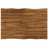  120 x 80 x 75 cm Čvrsto drvo akacije Prirodna i crna Pravokutni - Prirodna i crna 120 x 80 x 75 cm Živi rub | shoptok.hr