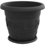  Saksije za biljke 24 pcs Crna Ø 26 x 21.5 cm Plastika - Crna Ø 39 x 32 cm 24 | shoptok.hr