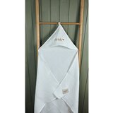 Malomi Kids Bela otroška brisača s kapuco iz muslina 85x85 cm Muslin – | Shoptok.si