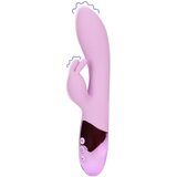 Loveline - punjivi vibrator s ušima i s rukom za klitoris (rozi) | shoptok.hr