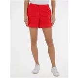 Tommy Hilfiger Red Women's Shorts 1985 Co Pull On Short - Women