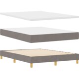  Postelja z vzmetnico z vzmetnico Taupe 140 x 200 cm blago, (5000127317) | Shoptok.si