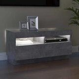 TV ormarić s LED svjetlima siva boja betona 80x35x40 cm | shoptok.hr