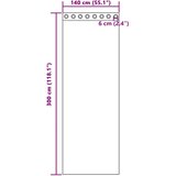 Voile zavjese s ušicama 2 kom zelene boje jabuke 140x300 cm | Shoptok.si