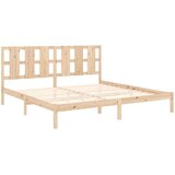  Posteljni okvir iz trdne borovine 200x200 cm, (20647549) | Shoptok.si