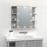 vidaXL Ormarić s ogledalom LED boja hrasta sonome 70 x 16,5 x 60 cm | shoptok.hr