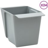  Kutije za cvijeće za Euro palete 24 kom. Svjetlosiva | shoptok.hr