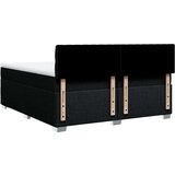  Krevet s oprugama i madracem crni 200x200 cm od tkanine | shoptok.hr