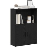 vidaXL Knjižnica Črni hrast 60x24x85 cm Izoblikovan les | Shoptok.si