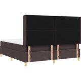  Krevet s oprugama i madracem tamnosmeđi 180x200 cm tkanina. | shoptok.hr
