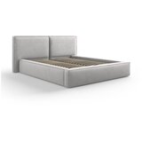 Cosmopolitan Design Svijetlo sivi tapecirani bračni krevet s prostorom za pohranu s podnicom 160x200 cm Arendal – | shoptok.hr
